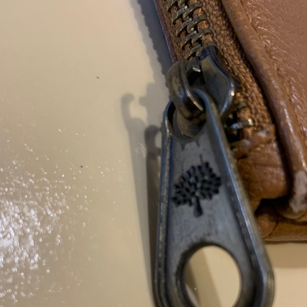 Mulberry Brown Leather Zip Pouch - Picture 3 of 11